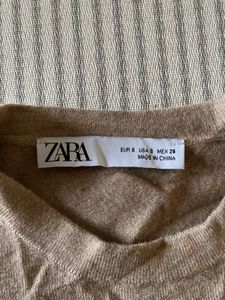 ❗️❗️Price Drop ❗️❗️Zara Basic Knit Crew Beige