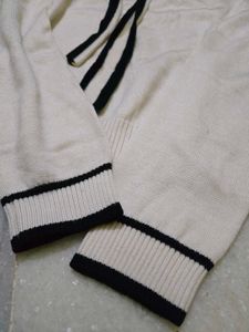 Chic Cream Bow Tie Sweater