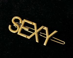 Gold 'Sexy' Hair Clip Combo