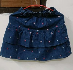 Girls&#39; Cute Denim Skirt