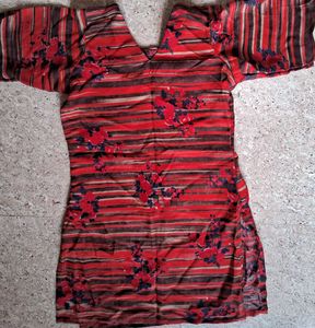 Vintage Floral Print Top