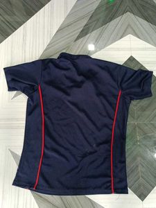 Navy Blue Athletic Polo