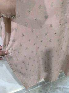 Peach Festive Kurti.
