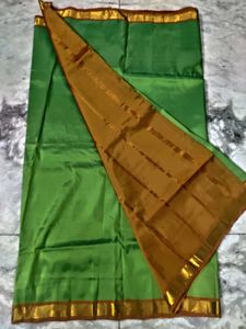 Green Color Pure Kanjeevaram Silk saree