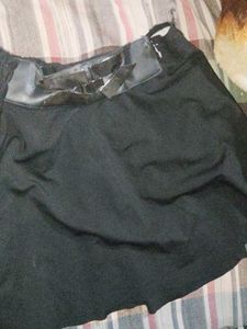 A Black Mini Skirt