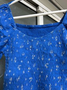 Blue Crop Top