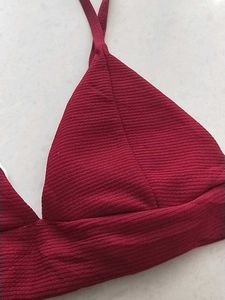 S Zaful Maroon Bra
