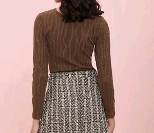 Textured Brown Top from SAVANA(STEAL DEAL!!💖)