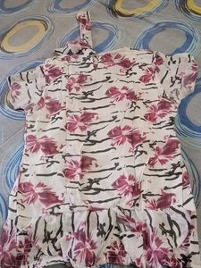 Pink And White Beautiful Combination Top