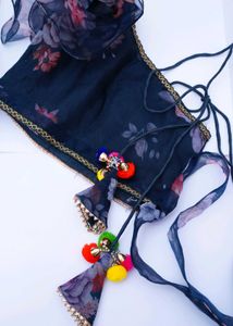 Floral One-Shoulder Top and skirt