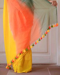 Colorful Tassel Saree