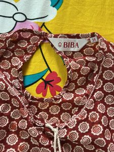 Biba Floral Print Kurti Top
