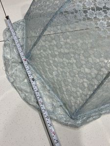 Baby Station Mosquito Net Floral Design Blue