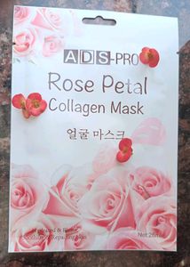 ADS Pro Rose Petal Collagen Mask 얼굴 마스크