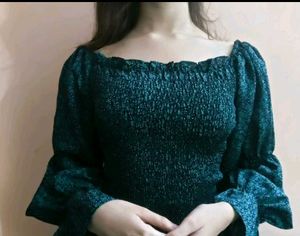 Floral Flared Sleeve Top