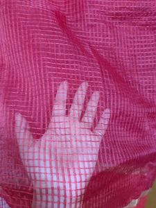 Double Colour Red Saree
