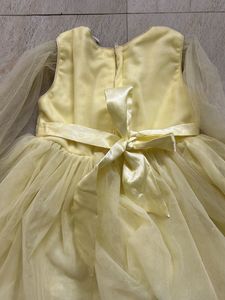 Elegant Yellow Girls Dress