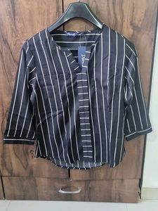 Striped 3/4 Sleeve Top