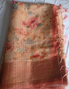 🥳OFFER PRICE!! Tissue Fancy Saree