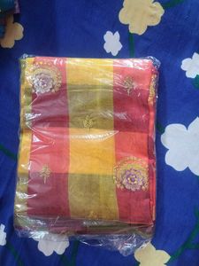 NEW SAREE With STITCHED Blouse