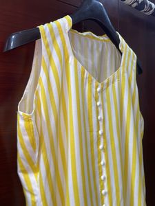 Strips Cut Sleeves Kurta