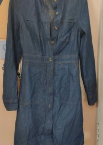 Denim Button-Down Dress