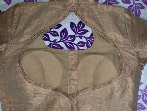 Golden Beautiful Design Like Wedding Blouse