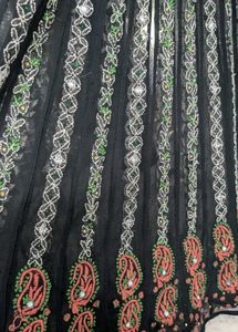 Chickenkari Anarkali Black Kurta (Full Sleev)