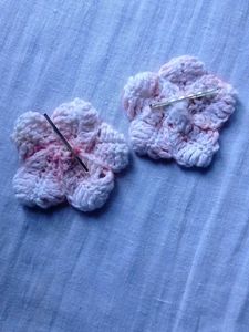 Crochet Flower Appliques (Set of 2)