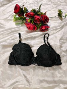 Elegant Black Lace Bra