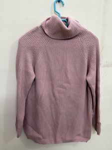 Mauve Turtleneck Sweater