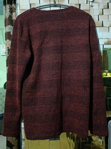 Maroon V-Neck Long Sleeve
