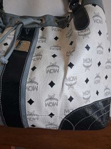 Authentic Vintage MCM Monogram Drawstring Tote