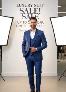 Stylish Blue Men's Suit