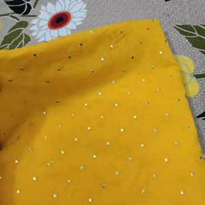 💛Elegant Yellow Saree💛