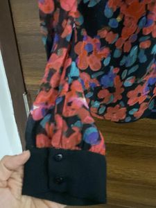Printed Floral Blouse Top