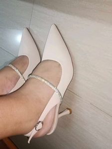 Elegant Grey white Heels