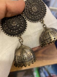 Tajmahal printed earings