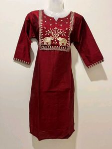 Elegant Maroon Kurta