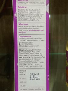 Plum Body Mist Gin Calling