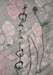 Gothic Heart-shaped Cross Body Waist Chain/ Belt