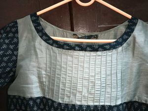 New Elegant Black & Silver Tunic Kurti - XL