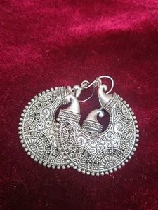 Silver Tone Boho Earrings