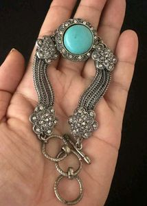 Turquoise silver Stone Bracelet