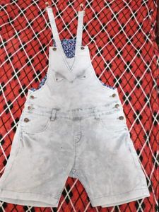 Denim Overalls Shorts
