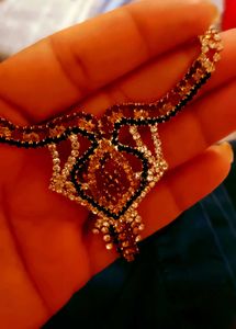 Diamond Necklace In Multi Color With Earning. ..