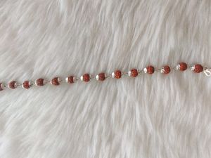 Rudraksha &amp; Sterling Silver Bracelet