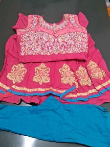 Embroidery Pure Cotton Kurti Dress Set