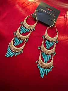 Forever 21 Gorgeous Turquoise Boho Earrings