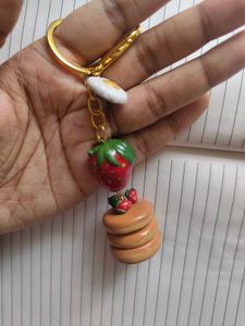 🍓🥞Strawberry Pancake Bag Charm!